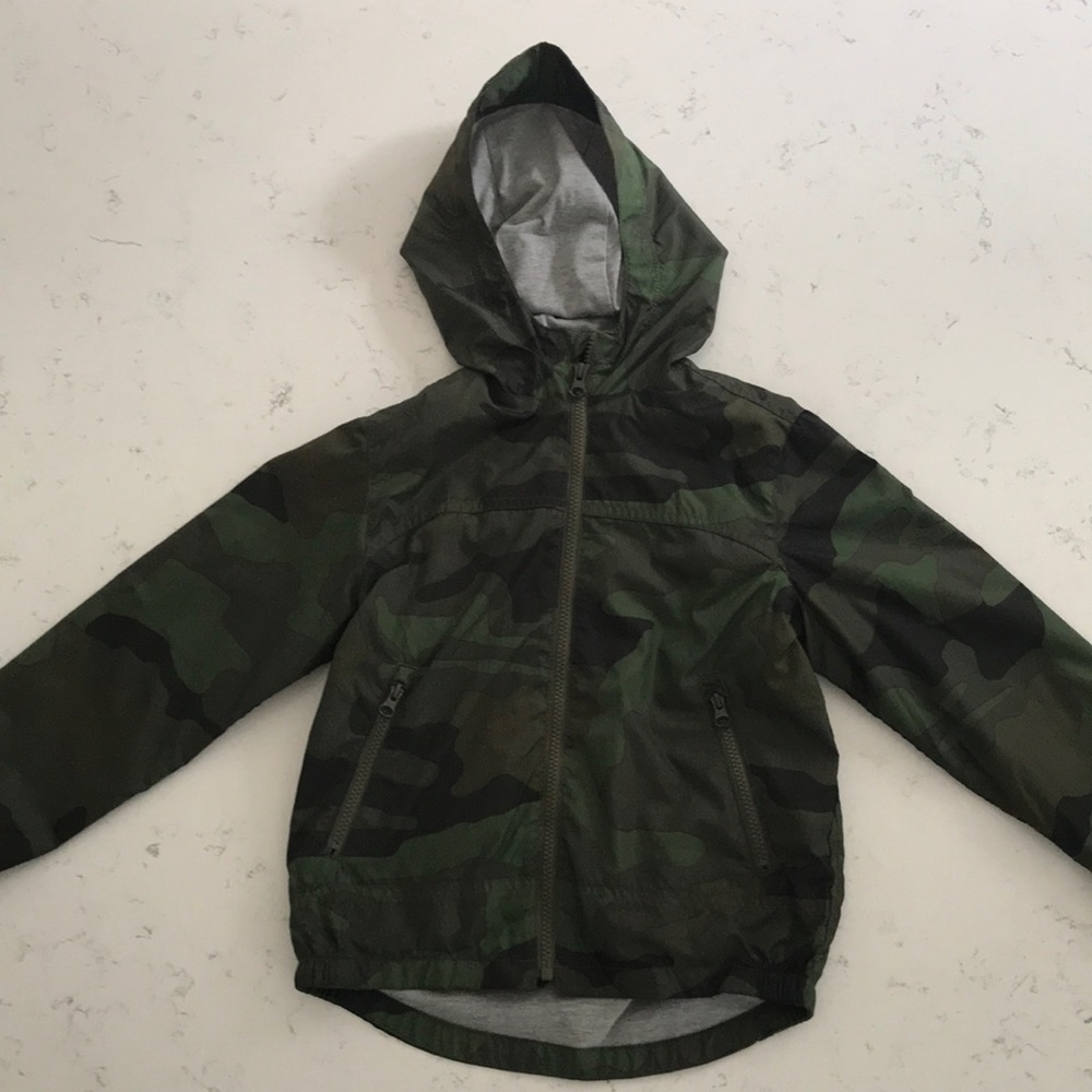Camouflage Gap Kids Raincoat Size Small